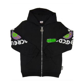 GCDS Open Sweatshirt - male - GCDS - Kids Sweatshirts - Black - 10 Y - Kids