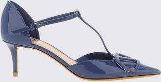 Valentino Garavani D&eacute;collet&eacute; T-strap VLogo Signature in pelle verniciata