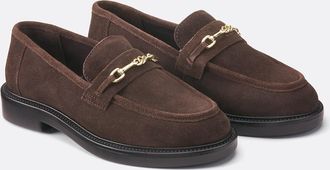Steve Madden Huddles su&egrave;de leren loafers