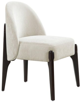 Manhattan Comfort Set Of 2 Oslo Chenille Wood Side Chairs