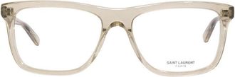 Saint Laurent SL481003 Square Acetate Eyeglasses - Yellow