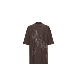 Rick Owens Moncler Jumbo Cotton T-shirt, Unisex, Brown, Size: Xs