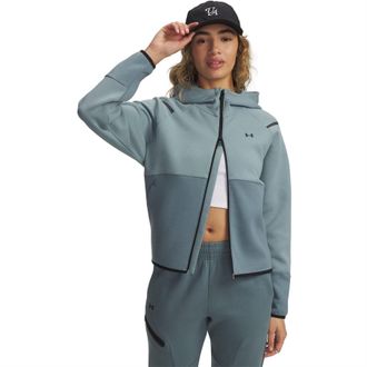 Under Armour Womens Unstoppable FlfulL-Zip in Green - Size 10 UK