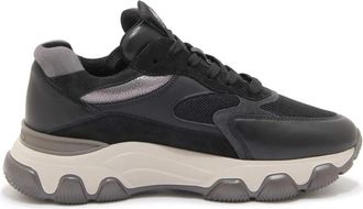 Hogan Hyperactive Veterschoenen - Dames - Sneakers - Zwart - 35 EU - Leer - Schoenen