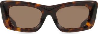 Prada PR 13ZSF Asian Fit 2AU06B Womens Sunglasses Tortoiseshell Size 52