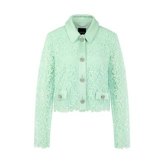 Marc Cain Jassen, Dames, Groen, L, Polyester, Satin Blazer