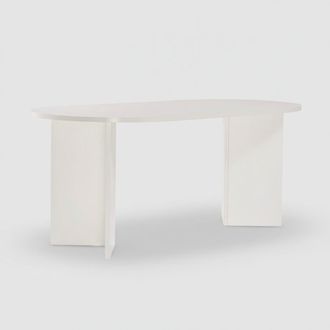M&S Collection Tavolo Da Pranzo Ovale In Melaminico 180 Cm Sablin - Bianco