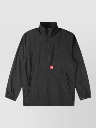 The North Face nylon jacket logo patch high collar