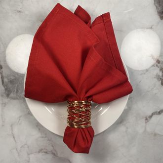 OEM 12 Servilletas De Algod&oacute;n, 40 X 40 Cm, Adecuadas Para El Hogar, Bodas, Fiestas, Mesas De Estilo Occidental Y Decoraci&oacute;n, Color Naranja Quemado