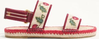 Valentino Garavani Bribri Sandal with Cherryfic Embroidery Wo