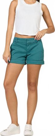 Dear John Denim Hampton Mid Rise Shorts In Mediterranea