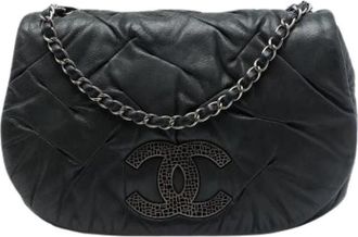 Chanel Pre-owned Crossbody Bag - Dames - Vintage Schoudertas - Zwart - ONE Size - Leer - Vintage