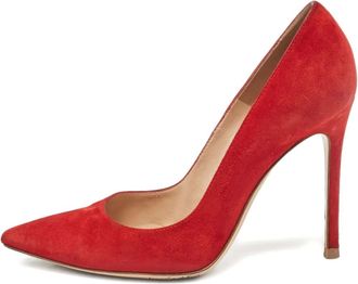 Gianvito Rossi Pumps in pelle scamosciata - Rosso