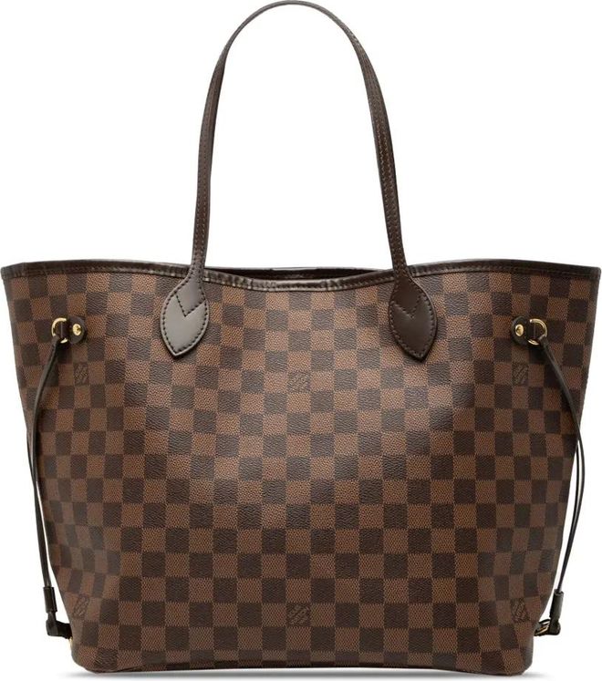 Louis Vuitton Borsa tote Neverfull MM in tela Damier Ebène 2013