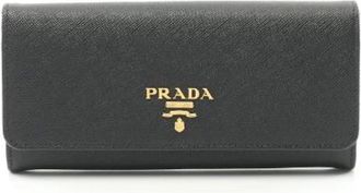 Prada Pre-owned Wallets, female, Black, Size: ONE SIZE Pre-owned Leather wallets