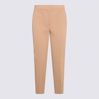 Max Mara Beige Cotton Pegno Pants