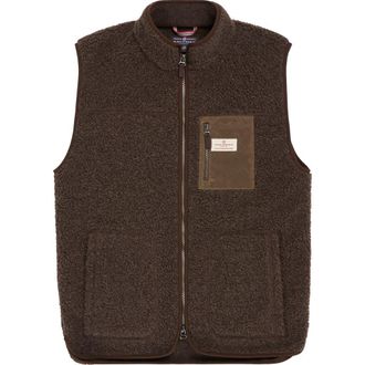 Amundsen & Scott Heroes Wool Fleece Vest Mens in Cowboy at Nordstrom, Size Xx-Large Eu