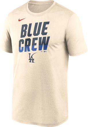 Nike Los Angeles Dodgers City Connect Team Phrase Script Nike Mens Dri-FIT MLB T-Shirt in Brown | NKGK15ALD-TG9
