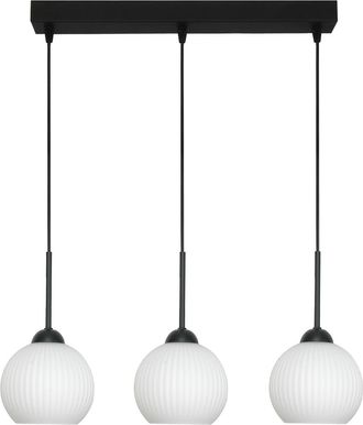 OEM L&aacute;mpara De Techo Colgante, Tipo Tira, Con Bolas Blancas, Estilo Industrial Loft, Led, 3xe27, Fiona 14-984