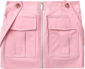 Off-white Cargo mini-rok - Roze