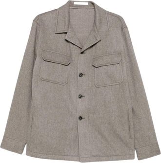 Tagliatore G-Calvin Shirt Jacket - Heren - Zomerjassen - Grijs - 2XL - Wol - Jassen