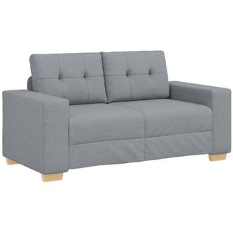 vidaXL Divano Divanetto Grigio Chiaro 120 cm in Tessuto - Vidaxl
