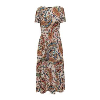 Etro Etro, Midi Dresses, female, Multicolor, Size: S Paisley-Print Midi Dress