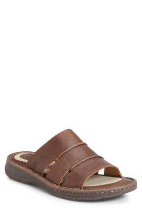 Born Mens Weiser Slip-On Sandals In Tan