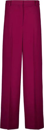 Stella McCartney Pantaloni sartoriali a vita alta in lana - Viola