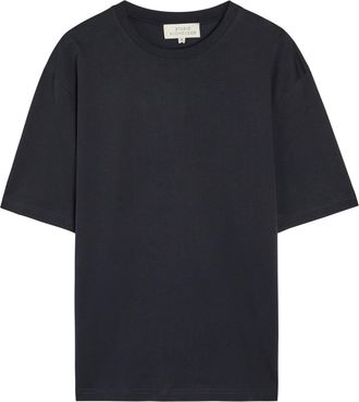 STUDIO NICHOLSON Logo Cotton T-shirt - Nearly Black - XL