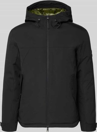 Tommy Hilfiger Regular Fit Funktionsjacke mit Kapuze in Black, Größe XXXL
