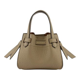 Pourchet Tassen, Dames, Beige, ONE Size, Leer, Nano Handtas - Leer
