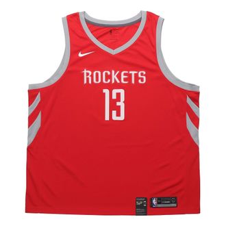 Nike NBA SW Fan Edition Rockets No. 13 Sports Basketball Jersey Large Red 864477-657