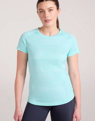 Mountain Warehouse Womens Mountain Warehouse Womens/Ladies Endurance Striped T-Shirt - Green - Size: 16