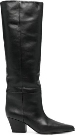 PARIS TEXAS Black Knee-High Boots