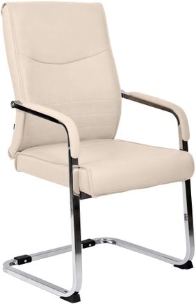 Clp Silla De Comedor Hobart Crema Simil Cuero