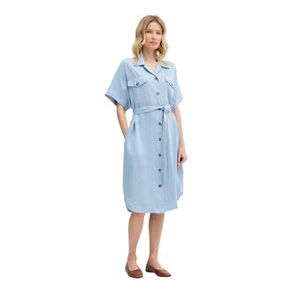 Mos Mosh Zenta Neo Jurk - Dames - Shirt Kleedjes - Blauw - M - Kleedjes