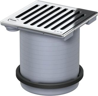 Aco Aco Aufsatzst&uuml;ck Meku 148x148 K3/ Abs/ Rutschh./rost V2a/ Verriegelbar, 5141.81.33