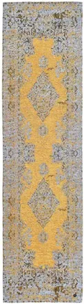 Tom Tailor Alfombra vintage estilo oriental, tejido plano, Oro, 075x290 cm