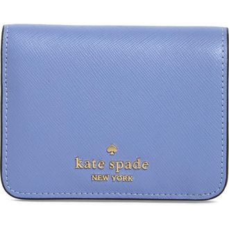 Kate Spade New York madison saffiano leather wallet in Frosted Blueberry at Nordstrom Rack