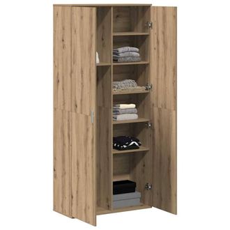 Berkfield Home Highboard Artisan Oak 80x35x180 cm Engineered Wood in Brown | Size: 80 x 35 x 180 cm