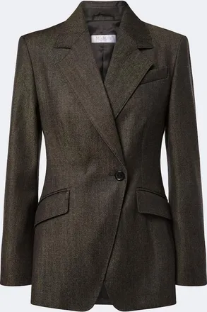 Max Mara Blazer in lana vergine doppiopetto