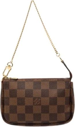 Louis Vuitton Pre-owned Mini Bags, female, Brown, Size: ONE SIZE Pre-owned Fabric handbags