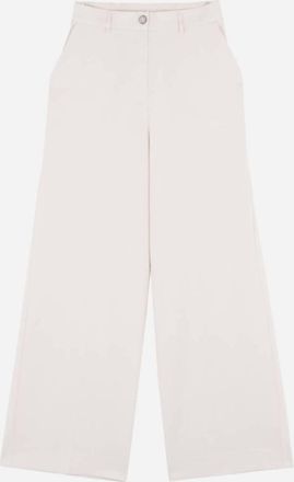 Ange Womens Essential Straight Leg Trousers In Ecru