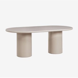 Sklum Mesa De Comedor Ovalada 200x100 Cm En Mdf Rodeo Sklum