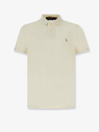 Ralph Lauren Polo in cotone con logo ricamato frontale - POLO RALPH LAUREN - gender_Man