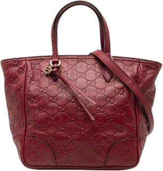 Gucci Pre-owned Bree - Dames - Vintage Handtas - Rood - ONE Size - Leer - Vintage