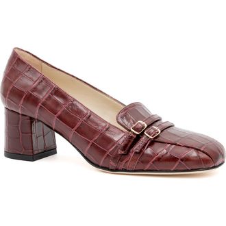 Amalfi By Rangoni Basilico Loafer Pump in Bordeaux Cocco Bengala at Nordstrom, Size 8.5