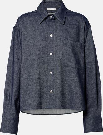 Vince Cotton and linen chambray shirt