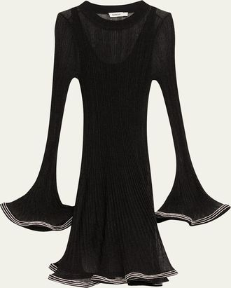 SIMKHAI Zelda Embellished Knit Mini Dress